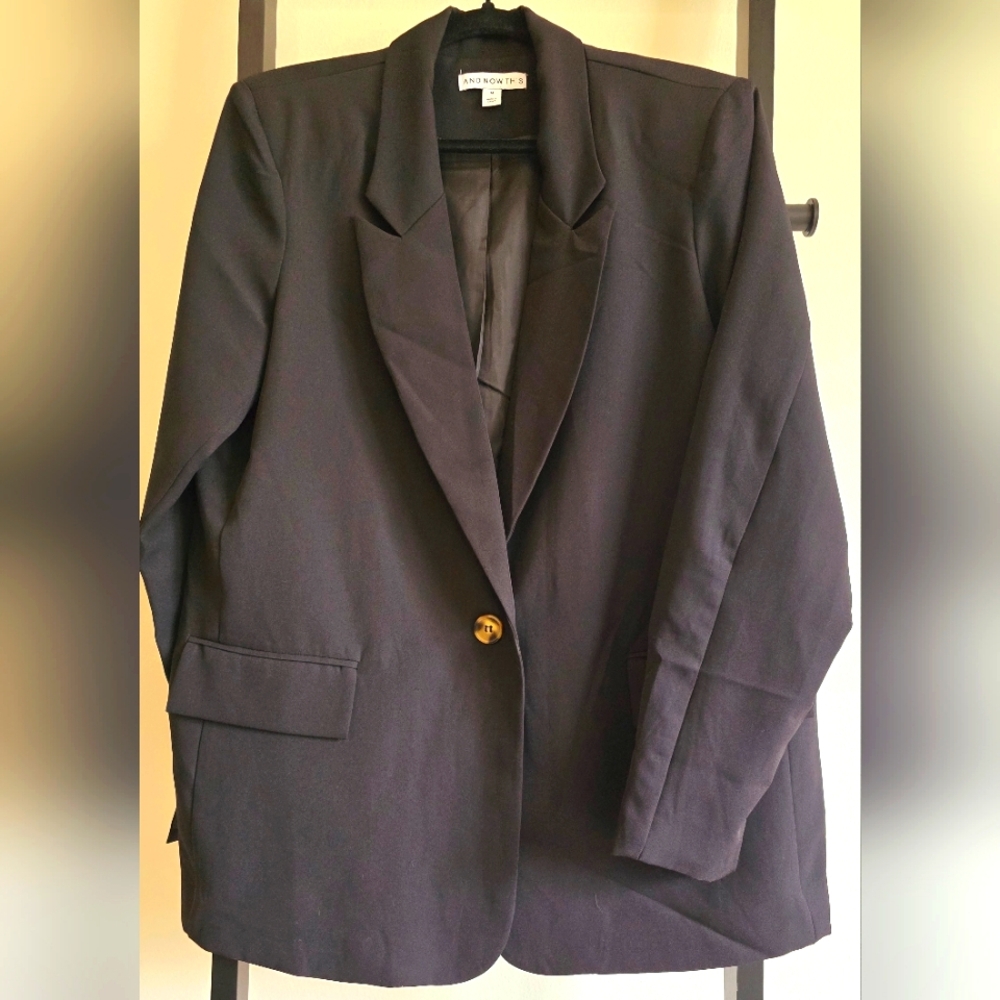 And Now This Blazer Black Medium Oversized